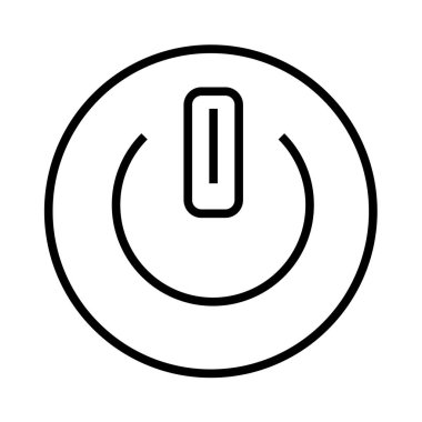 Simge kapalı düğmesini vektör izole üzerinde beyaz arka plan web ve mobil uygulaması tasarımı, logo kavramı kapalı düğmesini