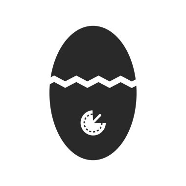 Web ve mobil uygulaması tasarımı, Zamanlayıcı logo kavramı için beyaz arka plan üzerinde izole Zamanlayıcı simge vektör