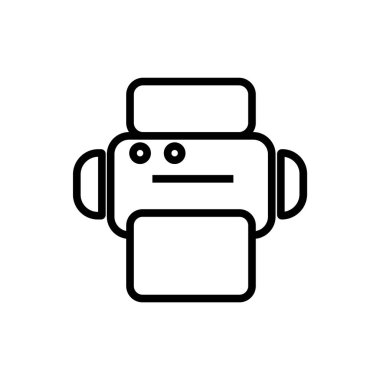 Elektronik baskı makinesi simge vektör izole üzerinde beyaz arka plan web ve mobil uygulaması tasarımı, elektronik baskı makinesi logo konsepti için