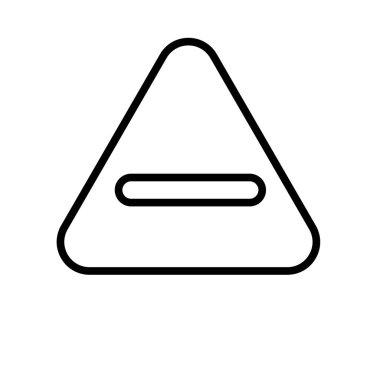 Bir daire simge vektör izole üzerinde beyaz arka plan web ve mobil uygulaması tasarım, sembolünün daire logo kavramı içinde eksi sembolünün içinde eksi