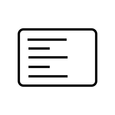 Sol tarafta hizalama simge vektör web ve mobil uygulaması tasarımı, sol tarafta hizalama logo kavramı için izole üzerinde beyaz arka plan