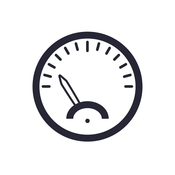Speedometer Icon Vector Isolated White Background Your Web Mobile App — Stock Vector