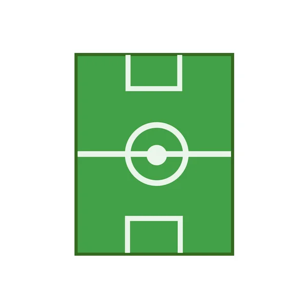 サッカー フィールドのアイコン ベクトル Web およびモバイル アプリの設計 サッカー フィールドのロゴのコンセプト ホワイト バック — ストックベクタ