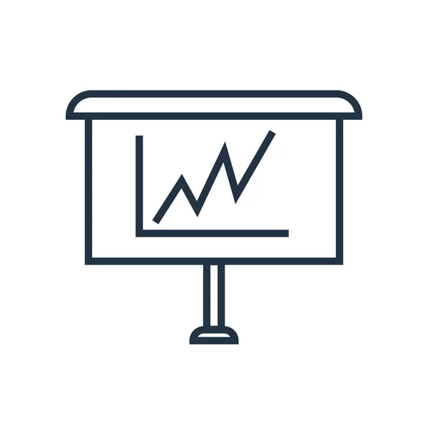Gráfico Vector Icono Aislado Sobre Fondo Blanco Gráfico Signo Transparente — Vector de stock