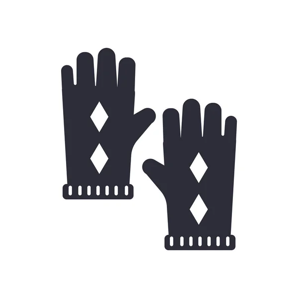 Handschuhe Symbol Vektor Isoliert Auf Weißem Hintergrund Für Ihre Web — Stockvektor