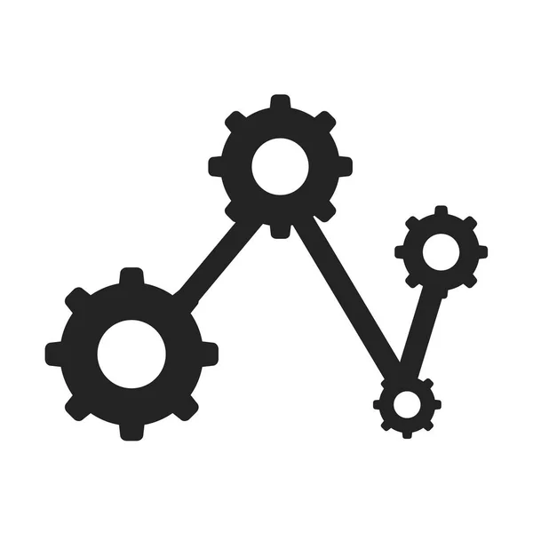 Vettore Icona Diagramma Isolato Sfondo Bianco Progettazione Web Mobile App — Vettoriale Stock