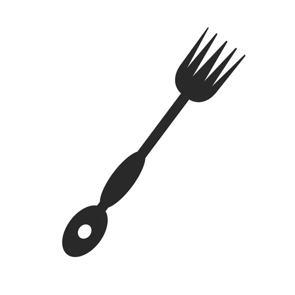 Fork Icon Vector Isolated White Background Your Web Mobile App — Stock Vector