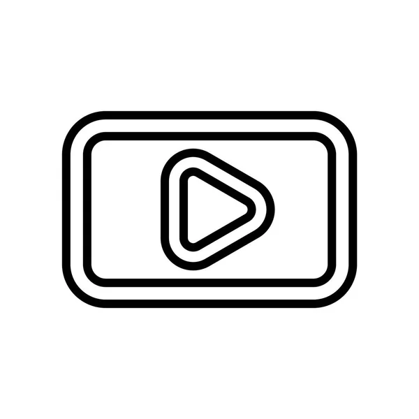 Youtube Logo Square Icon Vektor Isoliert Auf Weißem Hintergrund Für — Stockvektor