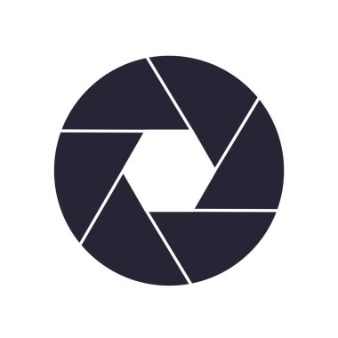 Web ve mobil uygulaması tasarım, çekim logo kavramı için beyaz arka plan üzerinde izole çekim simge vektör