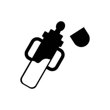 Bebek şişe simge vektör web ve mobil uygulaması tasarımı, bebek şişe logo kavramı için izole üzerinde beyaz arka plan