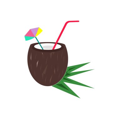 Web ve mobil uygulaması tasarımı, kokteyl logo kavramı için beyaz arka plan üzerinde izole kokteyl simge vektör