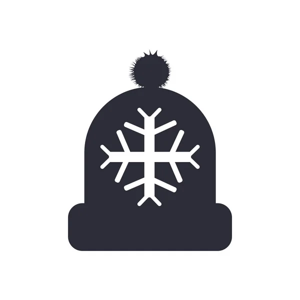 Χειμερινό Καπέλο Εικόνα Διάνυσμα Απομονωθεί Λευκό Φόντο Για Σας Web — Διανυσματικό Αρχείο