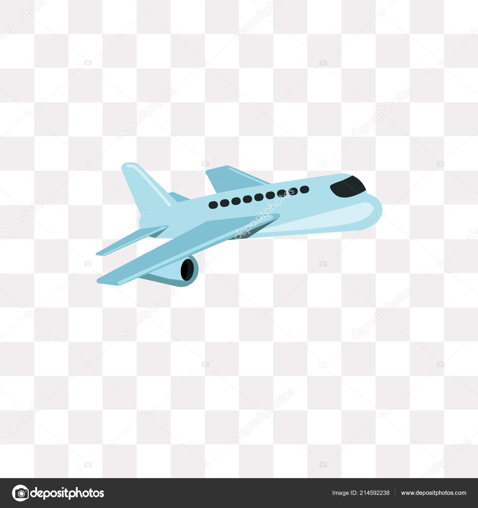 Flugzeug Fliegen Symbol Flugzeug Fliegen Mit Linie Stock Vektor