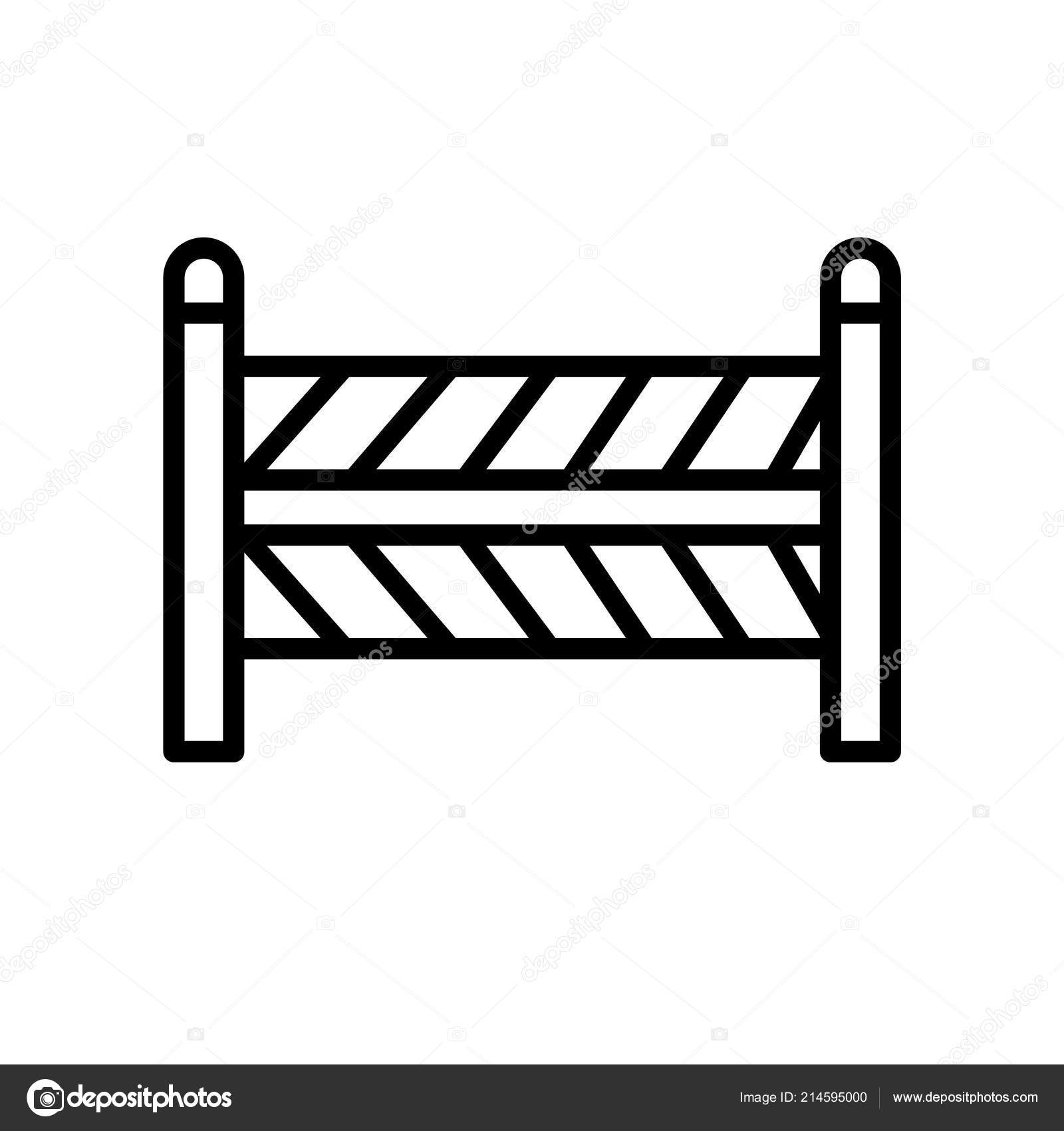 Barrier Icon Vector Isolated White Background Barrier Transparent Sign Linear Vector Image By C Mmvector Vector Stock 214595000