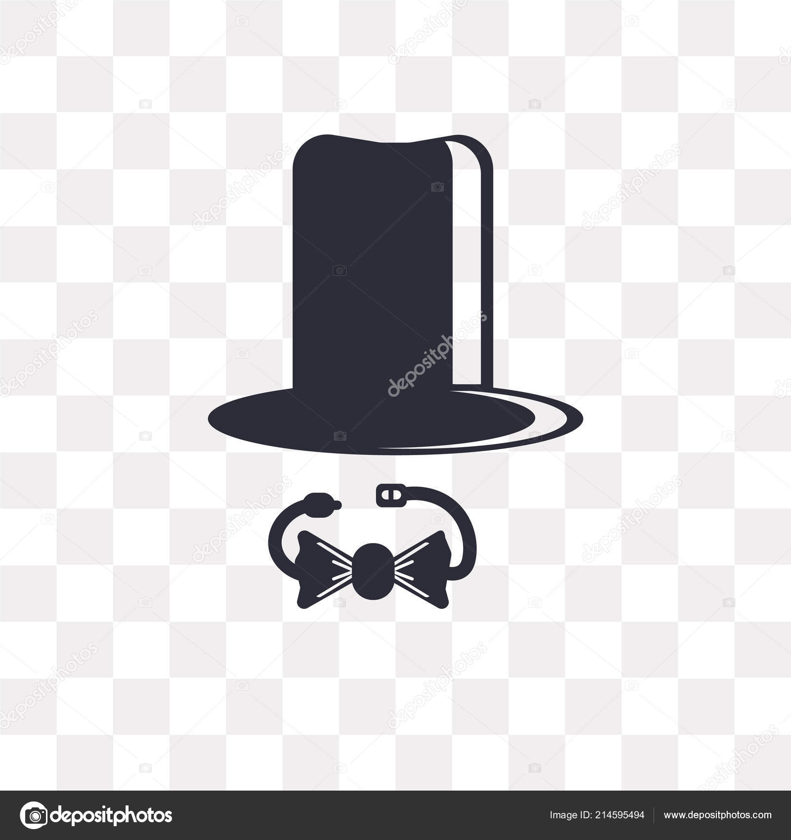 Top Hat Vector Icon Isolated Transparent Background Top Hat Logo Vector Image By C Mmvector Vector Stock