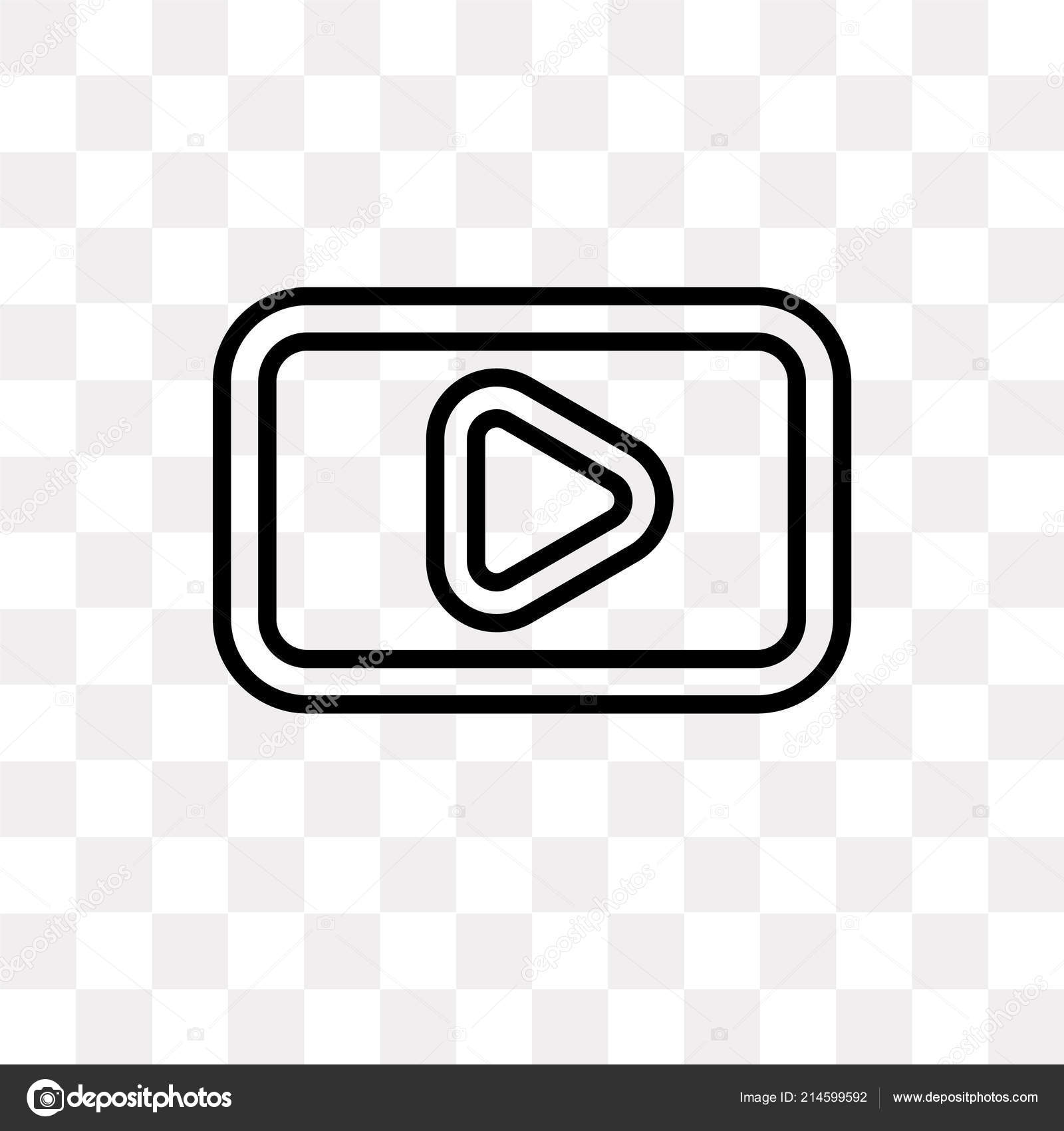 Youtube Vector Icon Isolated Transparent Background Youtube Logo Concept Stock Vector Image By C Mmvector