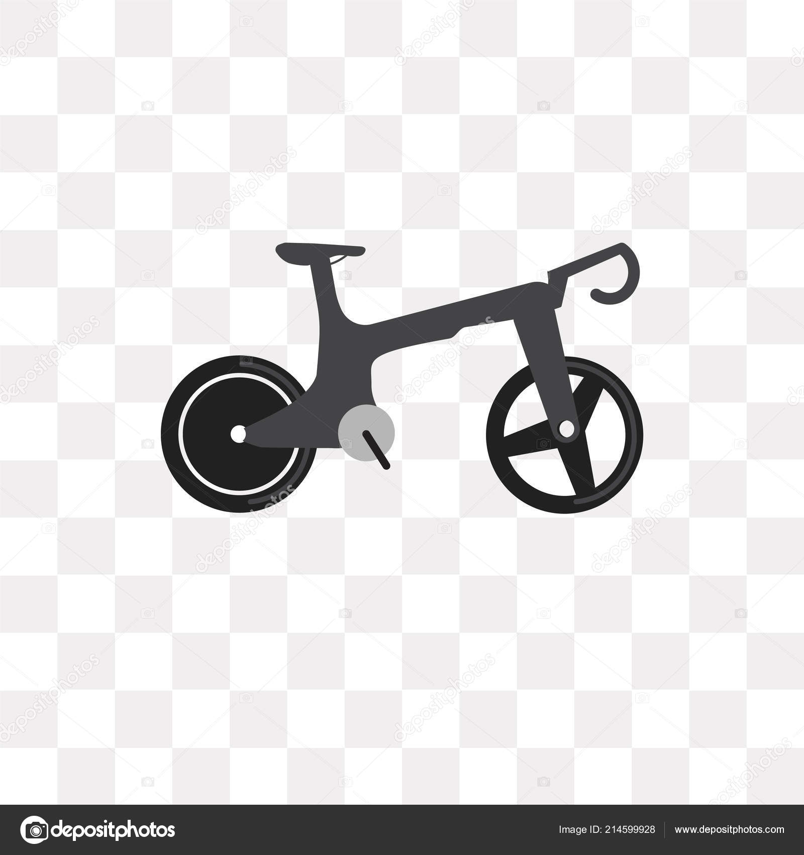 Bicycle vector icon isolated on transparent background, Bicycle