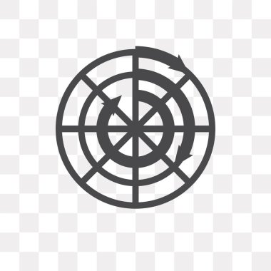 Saydam arka plan üzerinde diyagram izole diyagramı vektör simgesi 