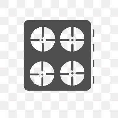 Soba vektör simgesi üzerinde şeffaf arka plan izole, logo soba