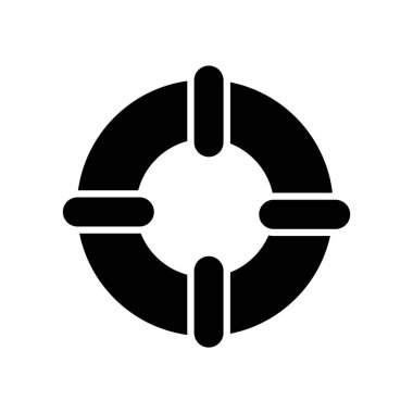 Beyaz arka plan üzerinde cankurtaran şeffaf işareti izole cankurtaran simge vektör