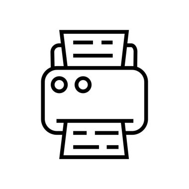 Beyaz arka plan üzerinde okul izole okul yazıcı simge vektör 