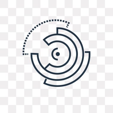 Saydam arka plan üzerinde pasta grafik logo tasarımı izole pasta grafiği vektör simgesi