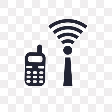 Saydam arka plan üzerinde Wifi logo kavramı izole Wifi vektör simgesi