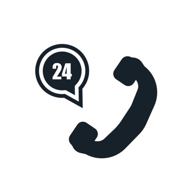 Beyaz arka plan üzerinde çagrı merkezi şeffaf izole çağrı merkezi simge vektör