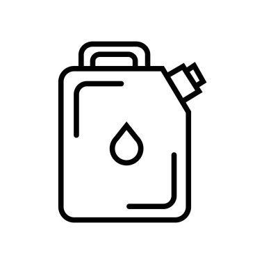 Yakıt simge vektör izole beyaz arka plan, yakıt işareti, linea
