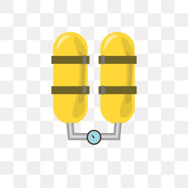 Saydam arka plan üzerinde oksijen lo izole oksijen vektör simgesi