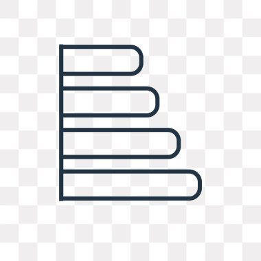 Saydam arka plan üzerinde çubuk grafik logo tasarımı izole çubuk grafik vektör simgesi