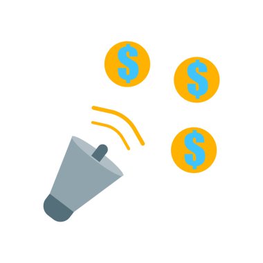 Beyaz zemin üzerine, teklif şeffaf işareti izole teklif simge vektör