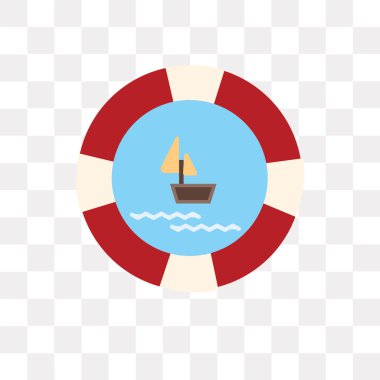 Saydam arka plan üzerinde kayan nokta logo kavramı izole float vektör simgesi