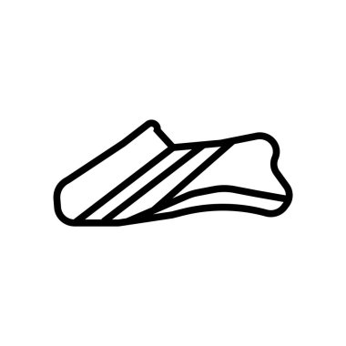 Ayakkabı simge vektör izole üzerinde beyaz arka plan, Ayakkabı şeffaf işareti, doğrusal sembolü ve kontur tasarım öğeleri anahat tarzı