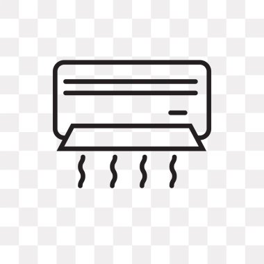 Saydam arka plan üzerinde Klima logo kavramı izole Klima vektör simgesi