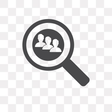 Saydam arka plan üzerinde arama lo izole arama vektör simgesi