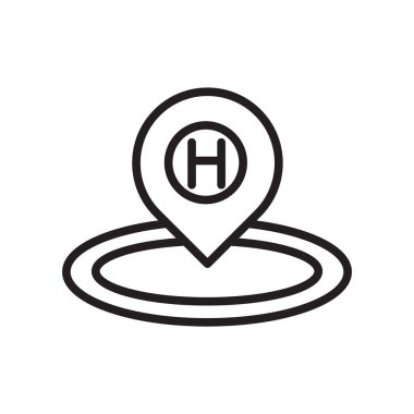 Yer tutucu simge vektör izole üzerinde beyaz arka plan, yer tutucu şeffaf işareti, doğrusal sembolü ve kontur tasarım öğeleri anahat tarzı