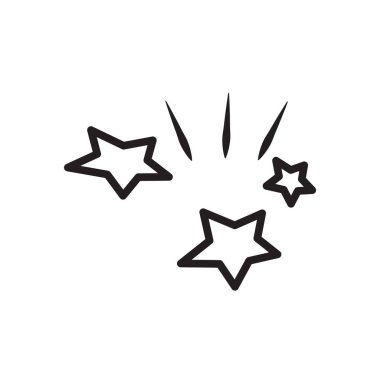 Üç yıldız simge vektör, beyaz arka plan üzerinde izole üç yıldız şeffaf işareti, doğrusal sembolü ve kontur tasarım öğeleri anahat tarzı