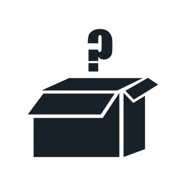 Beyaz arka plan üzerinde kutu şeffaf işareti izole kutusu simge vektör