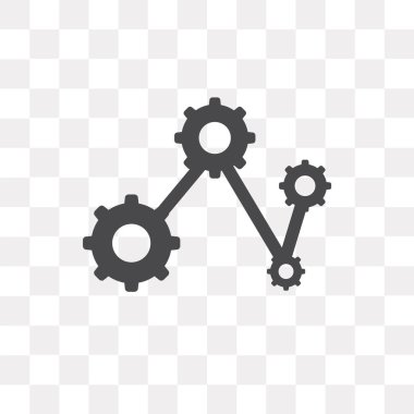 Saydam arka plan üzerinde diyagram izole diyagramı vektör simgesi 