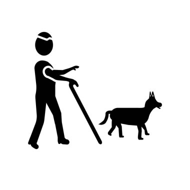 Beyaz arka plan üzerinde kör şeffaf işareti izole kör simge vektör