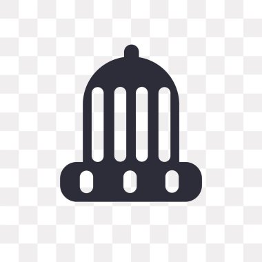 Saydam arka plan üzerinde kış şapka logo kavramı izole kış şapka vektör simgesi