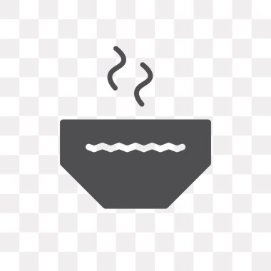 Saydam arka plan üzerinde kase logosu d izole kase vektör simgesi