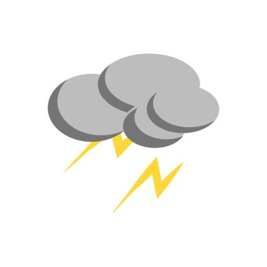 Fırtına simge vektör izole beyaz arka plan, fırtına şeffaf işareti, hava sembolleri