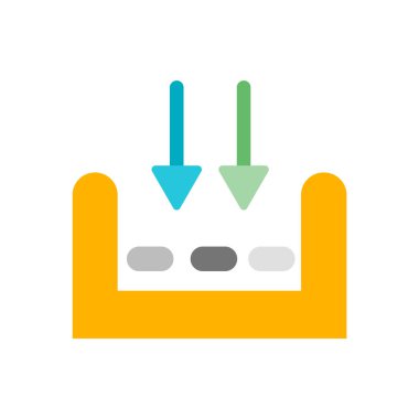 Beyaz arka plan üzerinde Gap şeffaf işareti izole boşluğu simge vektör