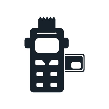 Beyaz arka plan üzerinde hizmet şeffaf işaret noktası izole servis simge vektör noktası