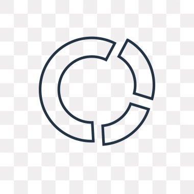 Saydam arka plan üzerinde pasta grafik logo tasarımı izole pasta grafiği vektör simgesi