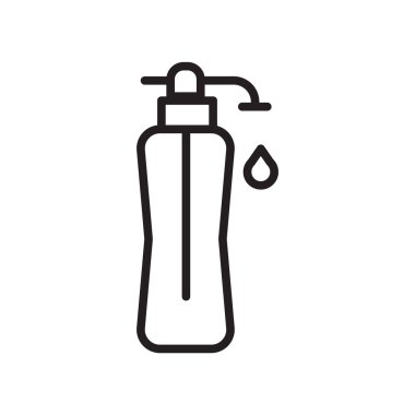 Sabun simge vektör izole üzerinde beyaz arka plan, sabun şeffaf işareti, doğrusal sembolü ve kontur tasarım öğeleri anahat tarzı