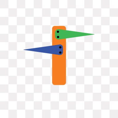  şeffaf arka plan, logo tasarımı izole vektör simgesi