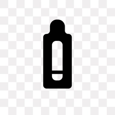 Saydam arka plan üzerinde P izole hamilelik testi vektör simgesi